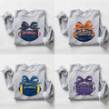 Vintage Football Sweatshirts, Giftable Sports Sweatshirt with Team Logo & Bow Design, Football Crewneck, Vintage Graphic...