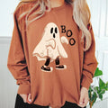 Vintage Ghost Sweatshirt, Retro Ghost Shirt, Boo Sweatshirt, LIGHTWEIGHT Sweatshirt, Fall Sweatshirt, Halloween Ghost...