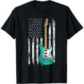 Vintage Guitar - American US Flag T-Shirt Made in USA Hoodie, Sweatshirt | CiraTrend.com