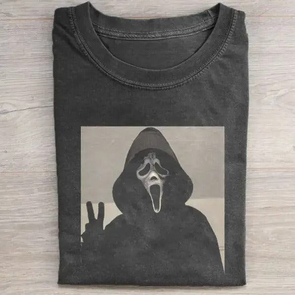 Vintage Halloween Graphic T-shirt, Ghost Face Hi Tee, Horror Movie Shirt, Horror Character, Funny Halloween Shirt, Unisex...