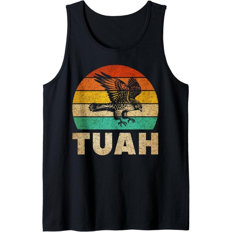 Vintage Hawk Tuah Hilarious Joke Adult Humor Gag Meme Funny Tank Top made in usa T-Shirts, Hoodie, Sweatshirt | CiraTrend.com