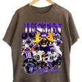 Vintage Justin Jeffers0n Shirt, Football Tee, 90s Graphic Tee, Unisex Retro Gift, Vik!ngs Team T Shirt Hoodie, Sweatshirt