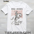 Vintage Make America Cowboy Again Graphic Tee