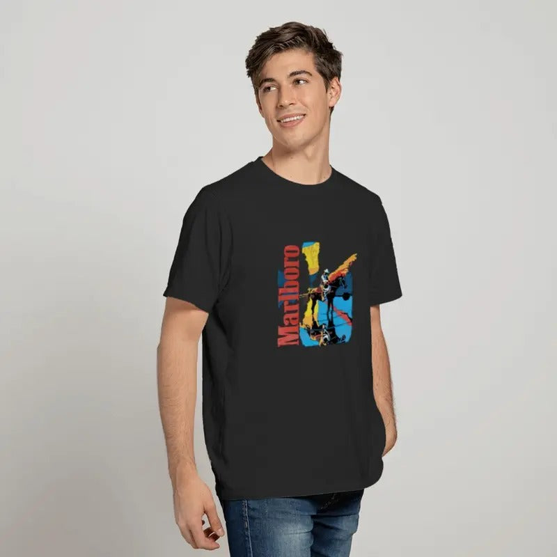 Vintage Marlboro 80s tshirt Marlboro Cowboy TShirt  T-shirt, sweater and Hoodie Sweatshirt | CiraTrend.com