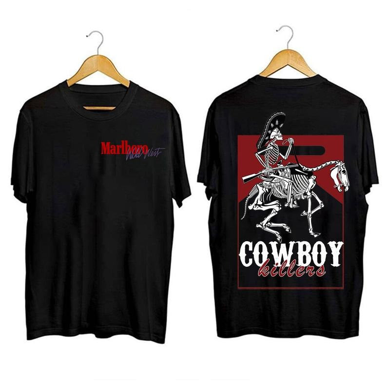 Vintage Marlboro Cowboy Wild West Shirt, Country Music, Cowboy Killer. Hoodie, Sweatshirt | CiraTrend.com