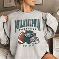 Vintage Philadelphia Football Crewneck Sweatshirt, Vintage Style Philadelphia Football, Philadelphia Fans Gift T-Shirts,...