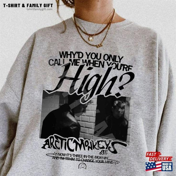 Vintage Rock Band Tour 2023 Am Shirt Rap Tee Artic Monkeys Sweatshirt Hoodie | CiraTrend.com
