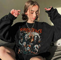 Vintage Scream Ghostface Sweatshirt, Cotton Blend Medium-Heavy Fabric, Oversized Loose Fit, Long Sleeve Crew Neck, Retro...