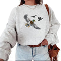 Vintage Small Mallards In Flight Print Graphic T-shirt Sweatshirt Hoodie Unisex | CiraTrend.com