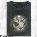 Vintage Strange Cat T-shirt, Fantasy Kitten Tshirt, Cute Cat Shirt, Love Cat Tshirt, Meme Cringe Funny Dumb Shirts,...