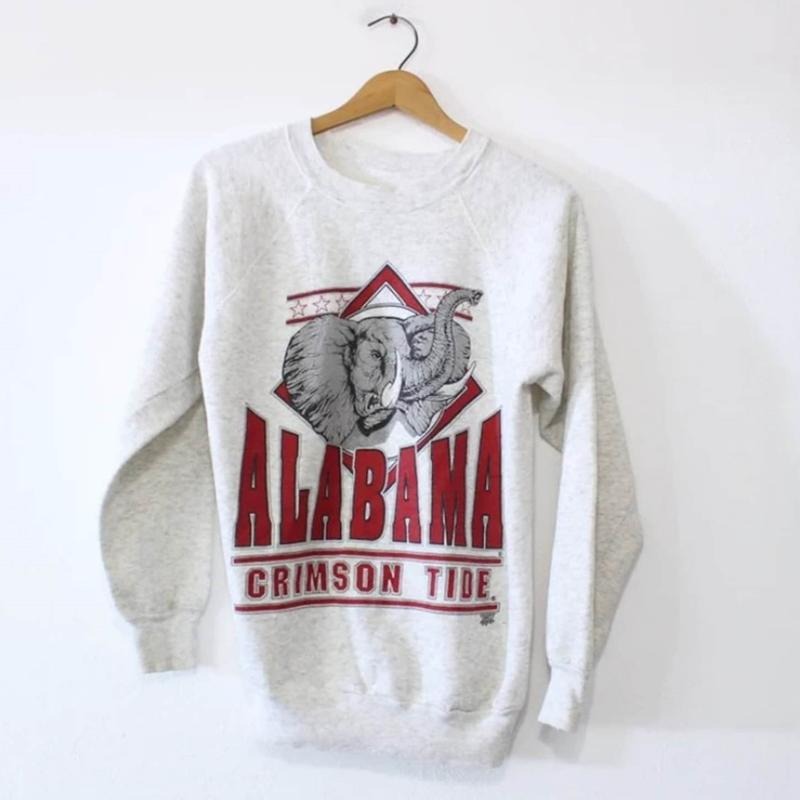 Vintage University of Alabama Crimson Roll Tide Sweatshirt, Alabama Crimson Crimson Sweatshirt T-Shirts, Hoodie