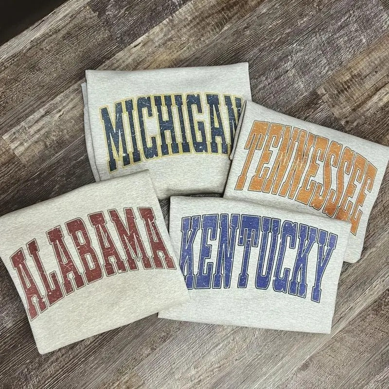 Vintage Varsity College Sweatshirt T-Shirts, Hoodie | CiraTrend.com