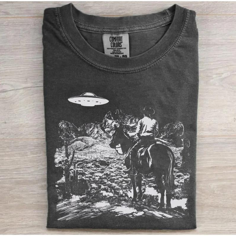 Vintage Western Cowboy Unisex T-Shirt, Classic Rodeo Graphic Tee, Stylish Country Outfit for Men and Women Hoodie, Sweatshirt