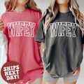 Vintage Wifey Graphic T-shirt Wife Shirt Just Married Tee, Honeymoon Shirt Bride To Be Gift Bridal Shower Gift Bride...