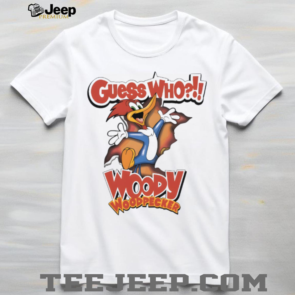 Vintage Woody Woodpecker “Guess Who” Classic Cartoon Shirt