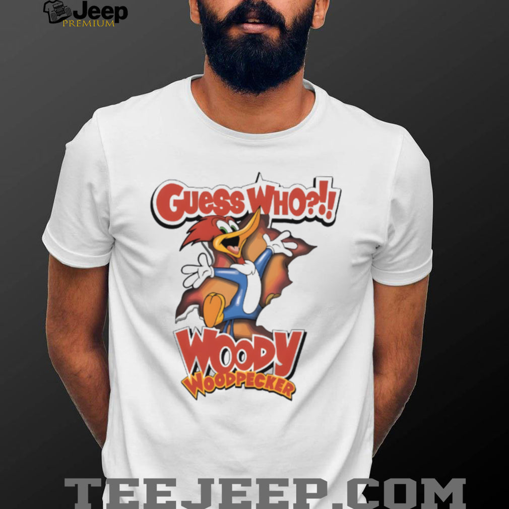 Vintage Woody Woodpecker “Guess Who” Classic Cartoon Shirt