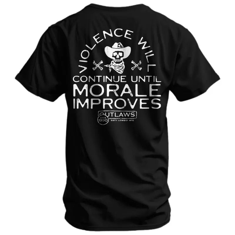 Violence Will Continue Until Morale Improves Men's T-Shirt Hoodie, Sweatshirt | CiraTrend.com