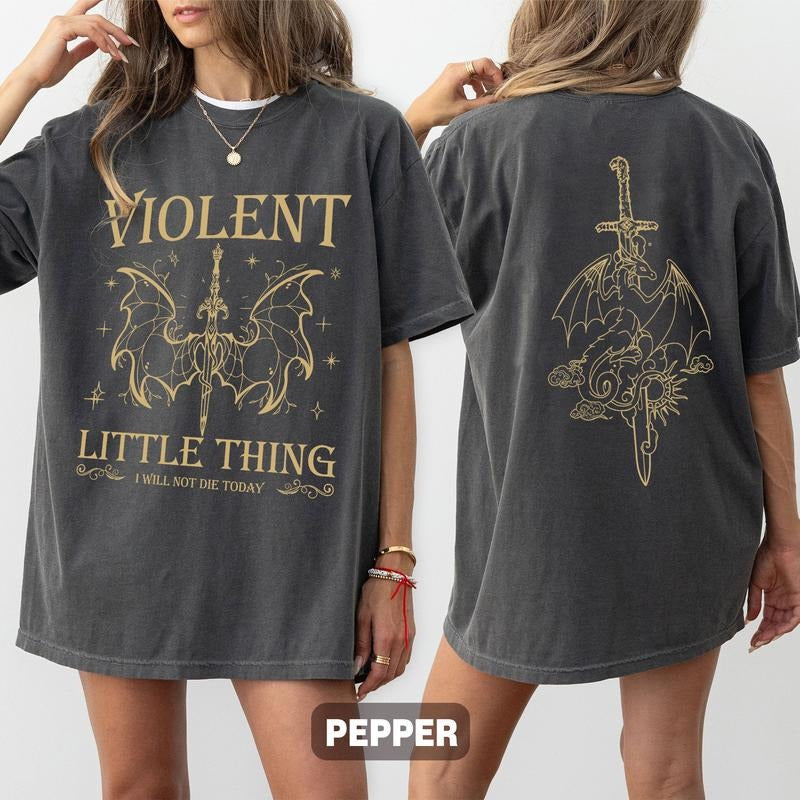 Violent Little Thing Shirt, Fourth Wing Shirt, Basgiath War College Shirt, Dragon Rider Shirt, Basgiath War College Gift,...
