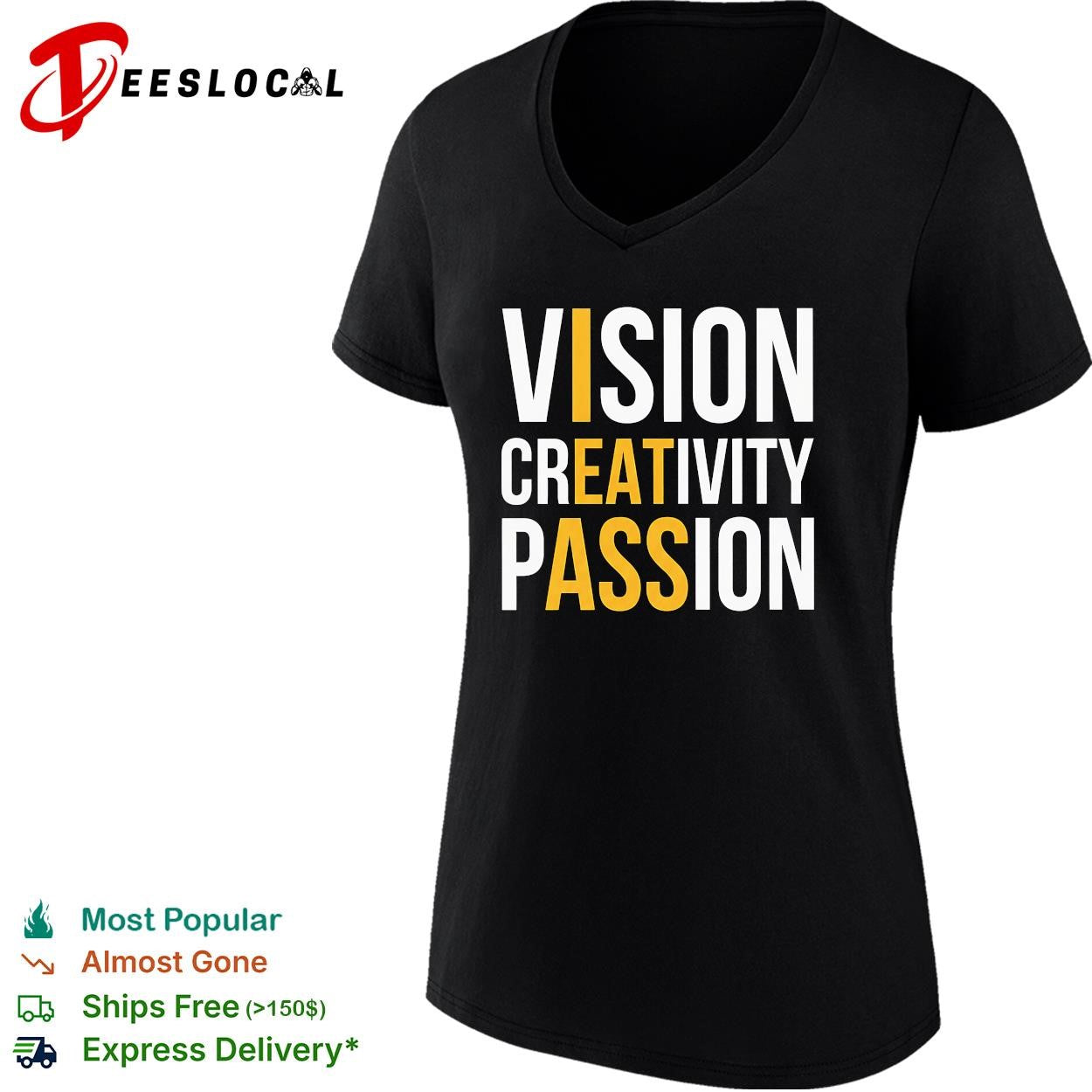 Vision creativity passion I eat ass funny shirt