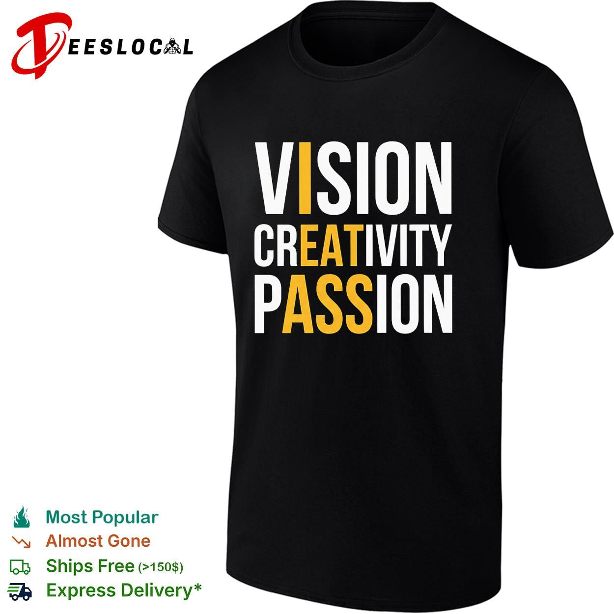 Vision creativity passion I eat ass funny shirt