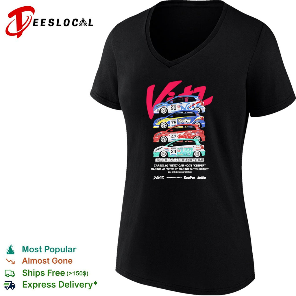 Vitz One Make Series Netze Keeper Setthe Tsukumo Car 90 75 47 24 racing car shirt