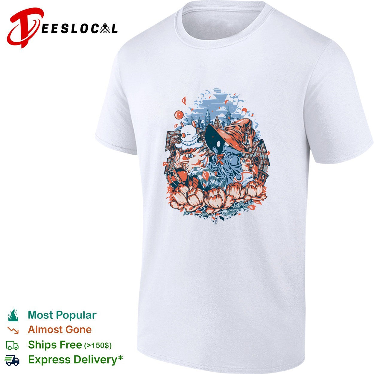 Vivi Ornitier Moogles and Chocobos a day of calm shirt
