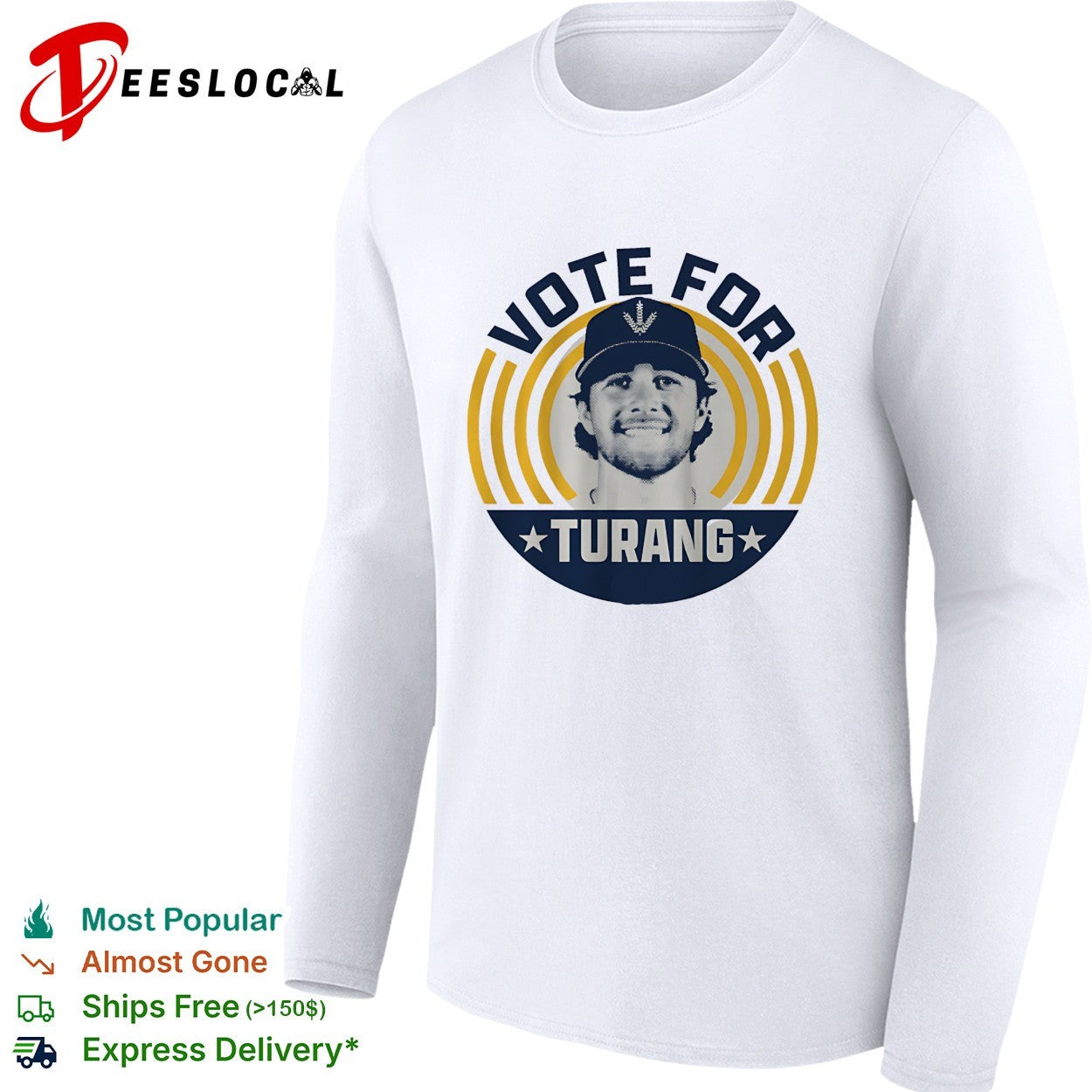 Vote for Brice Turang Milwaukee Brewers baseball vintage shirt