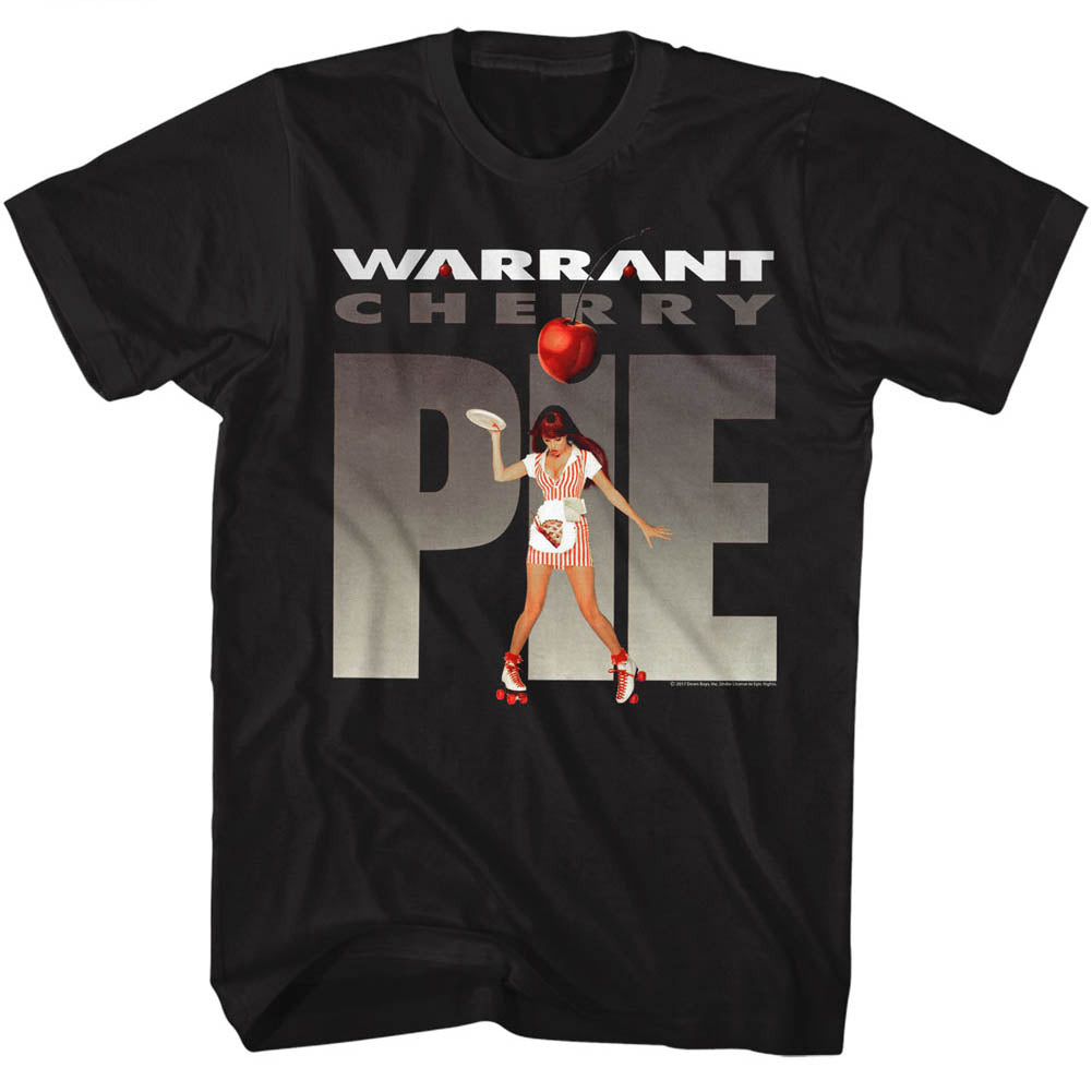 Warrant Mens S/S T-Shirt - Cherry Pie - Solid Black Hoodie, Sweatshirt | CiraTrend.com