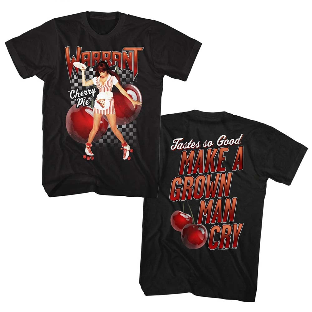 Warrant Mens S/S T-Shirt - Cherry Pie - Solid Black Style001 Hoodie, Sweatshirt | CiraTrend.com