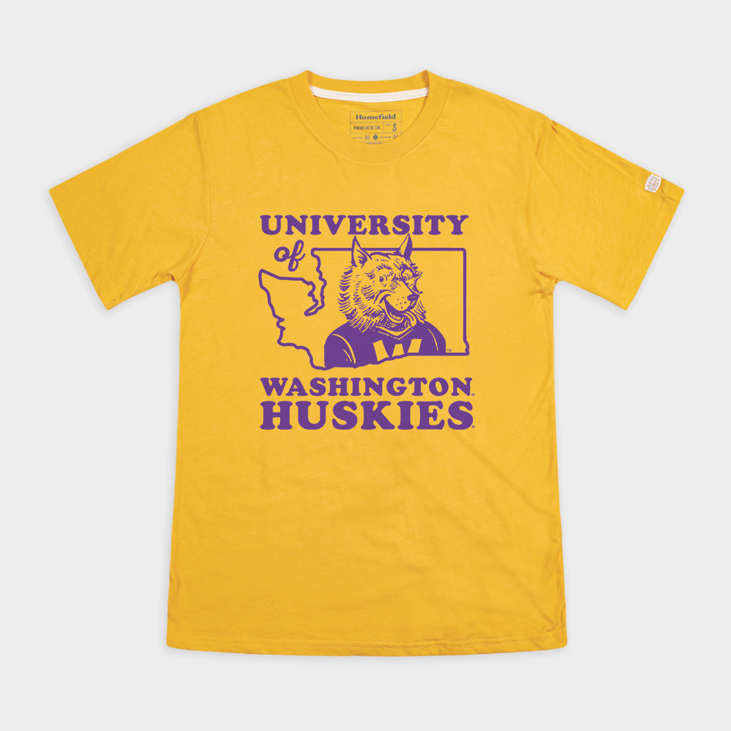 Vintage Washington Huskies 1960s Mascot Tee