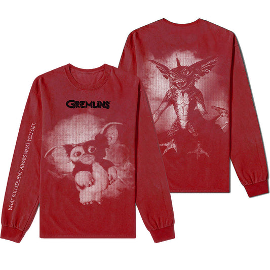 Warner Bros Unisex Long Sleeved T-Shirt: Gremlins Graphic Style001