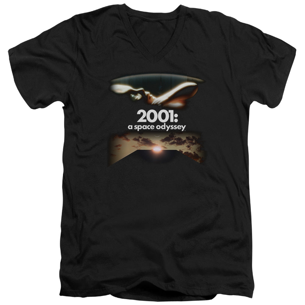 2001 A Space Odyssey Prologue Epilogue Mens Slim Fit V-Neck T Shirt Black Hoodie, Sweatshirt | CiraTrend.com