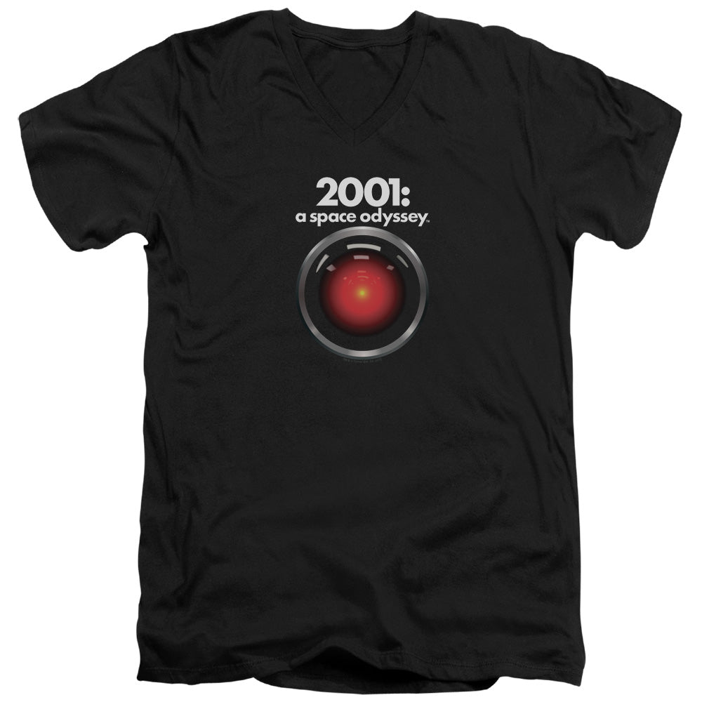 2001 A Space Odyssey Hal Mens Slim Fit V-Neck T Shirt Black Hoodie, Sweatshirt | CiraTrend.com