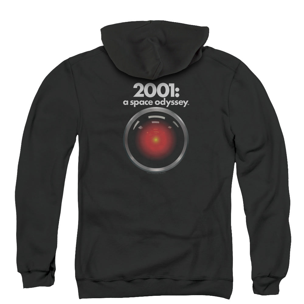 2001 A Space Odyssey Hal Back Print Zipper Mens Hoodie Black T-Shirts, Sweatshirt | CiraTrend.com (Image 3)