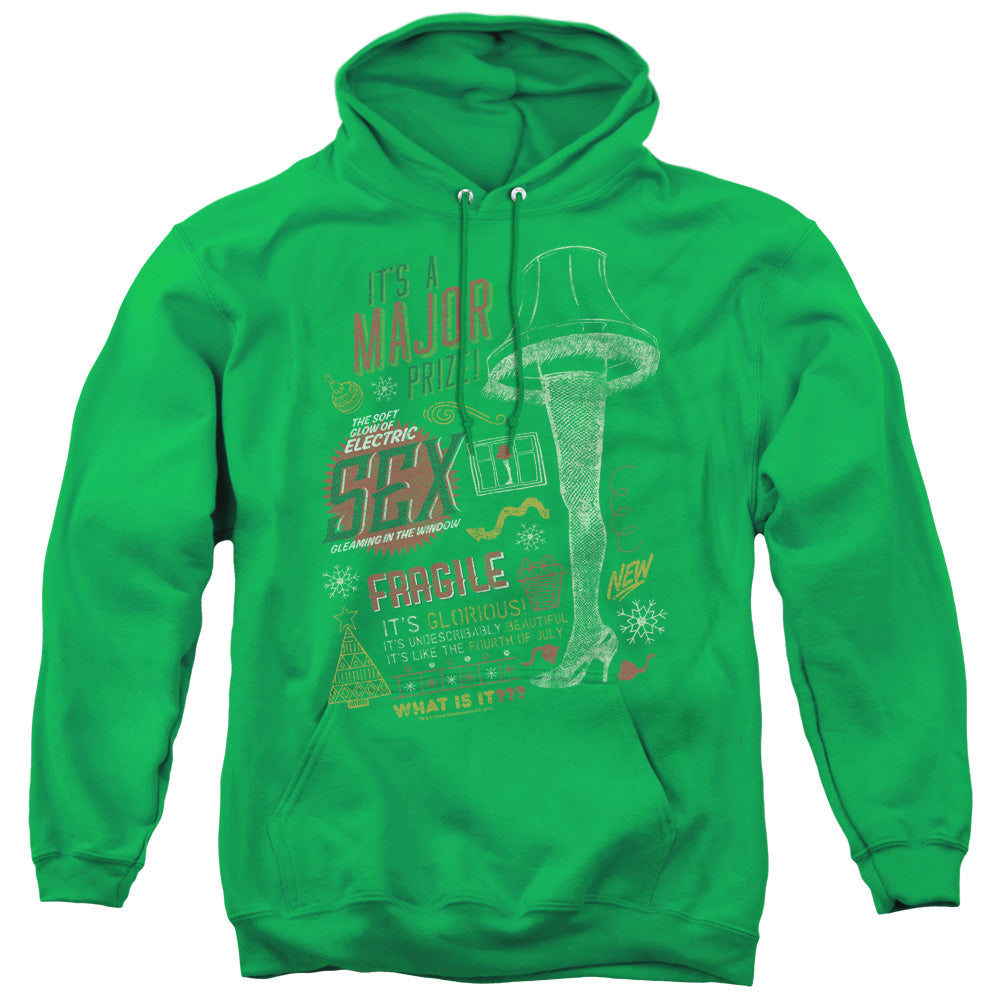 A Christmas Story Its A Major Prize Mens Hoodie Kelly Green T-Shirts, Sweatshirt | CiraTrend.com (Image 1)