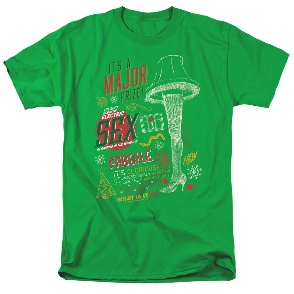 A Christmas Story Its A Major Prize Mens T Shirt Kelly Green Hoodie, Sweatshirt | CiraTrend.com