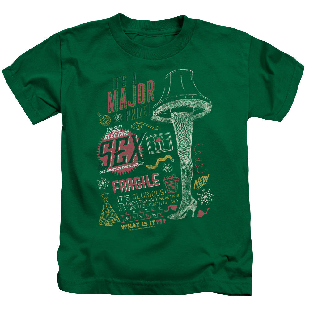 A Christmas Story Its A Major Prize Juvenile Kids Youth T Shirt Kelly Green Hoodie, Sweatshirt | CiraTrend.com