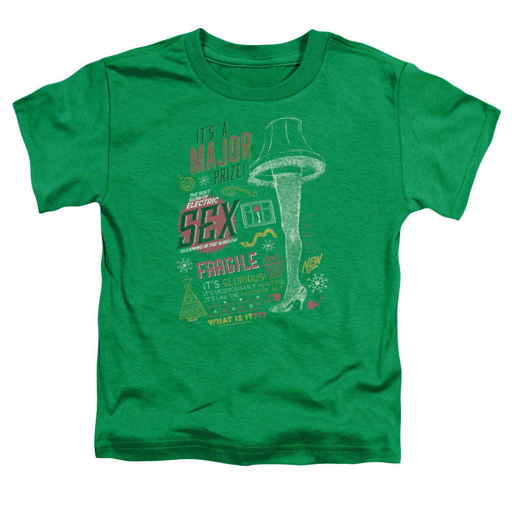 A Christmas Story Its A Major Prize Toddler Kids Youth T Shirt Kelly Green Hoodie, Sweatshirt | CiraTrend.com