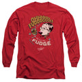 A Christmas Story Fudge Mens Long Sleeve Shirt Red Hoodie, Sweatshirt | CiraTrend.com (Image 1)