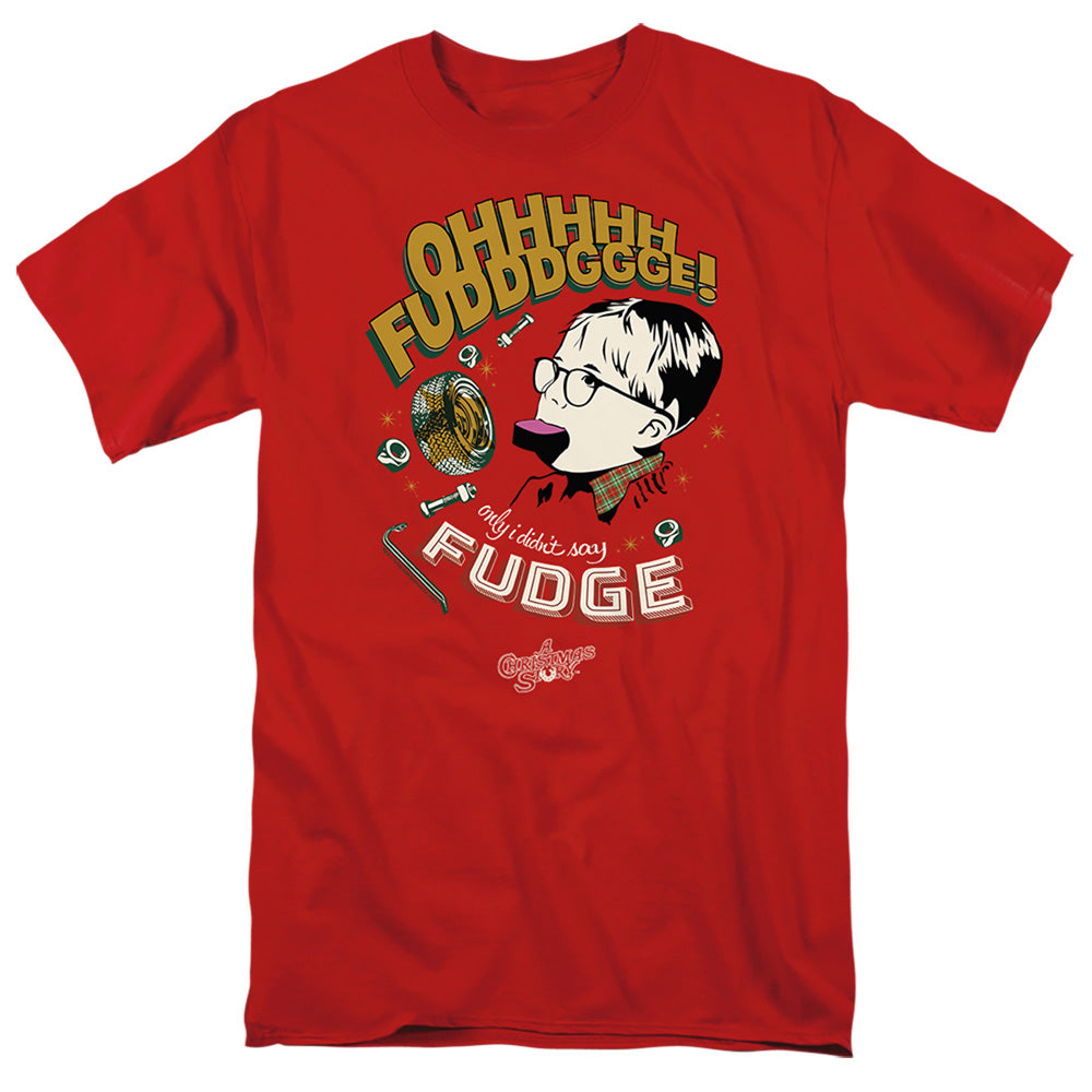 A Christmas Story Fudge Mens T Shirt Red Hoodie, Sweatshirt | CiraTrend.com
