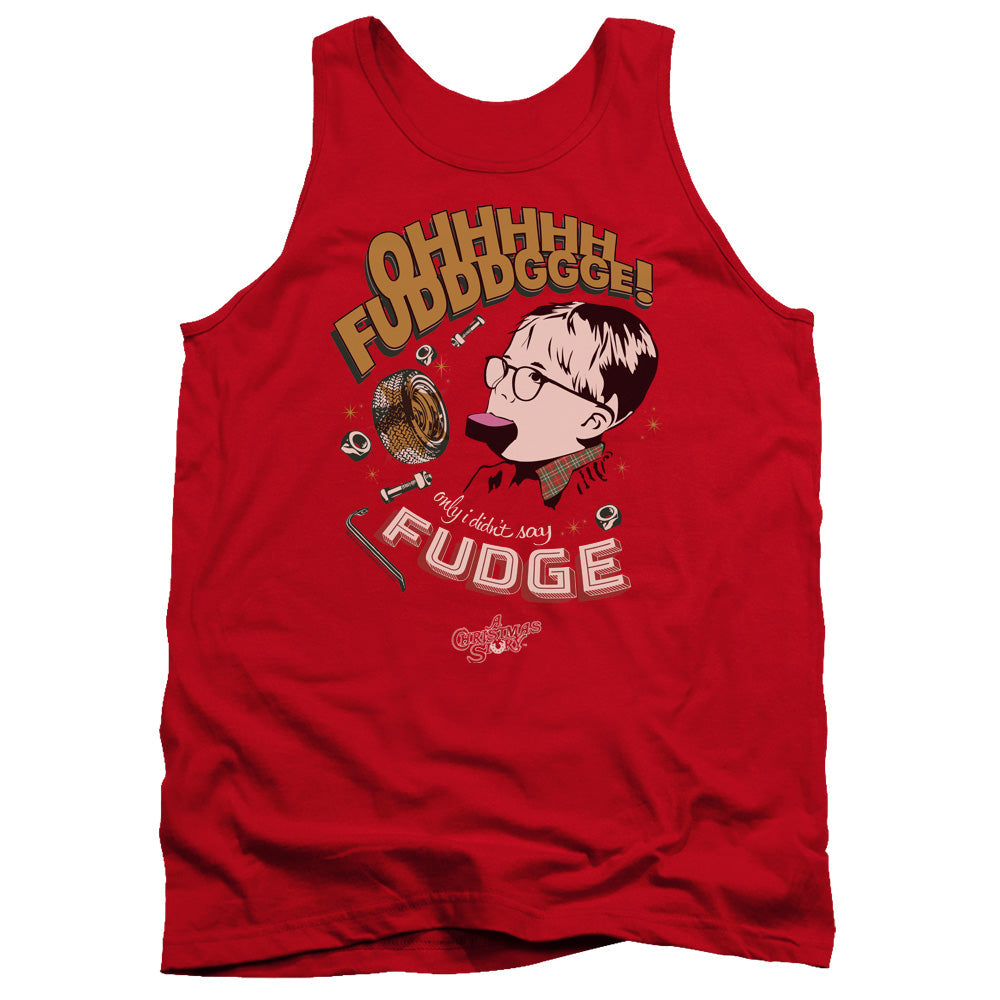 A Christmas Story Fudge Mens Tank Top Shirt Red Hoodie, Sweatshirt | CiraTrend.com (Image 1)