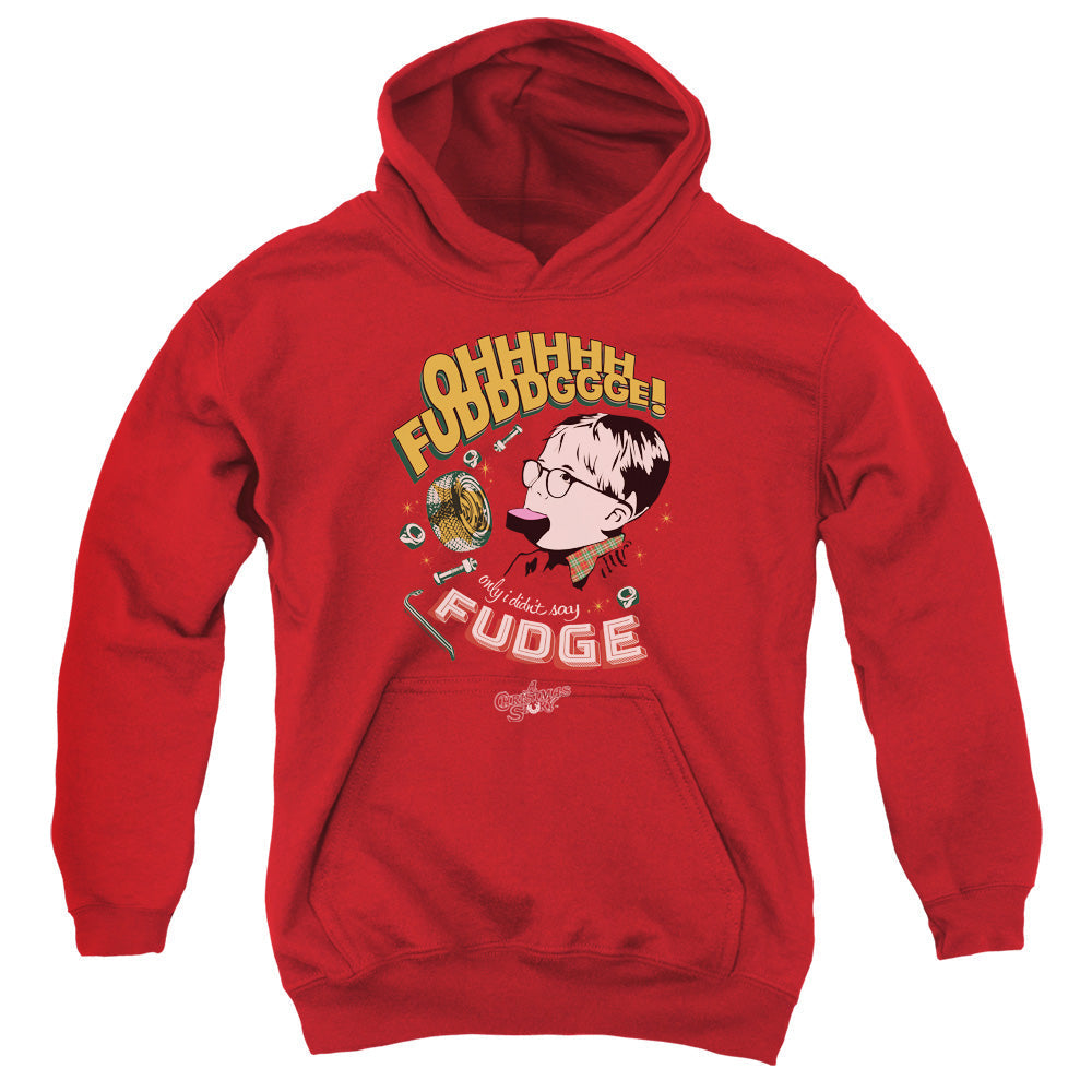 A Christmas Story Fudge Kids Youth Hoodie Red T-Shirts, Sweatshirt | CiraTrend.com