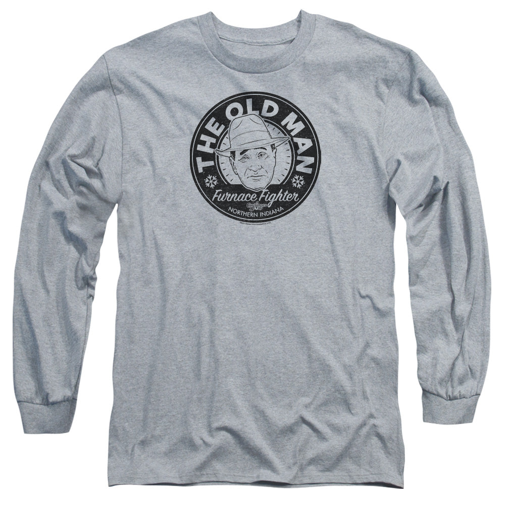 A Christmas Story The Old Man Mens Long Sleeve Shirt Athletic Heather Hoodie, Sweatshirt | CiraTrend.com (Image 2)