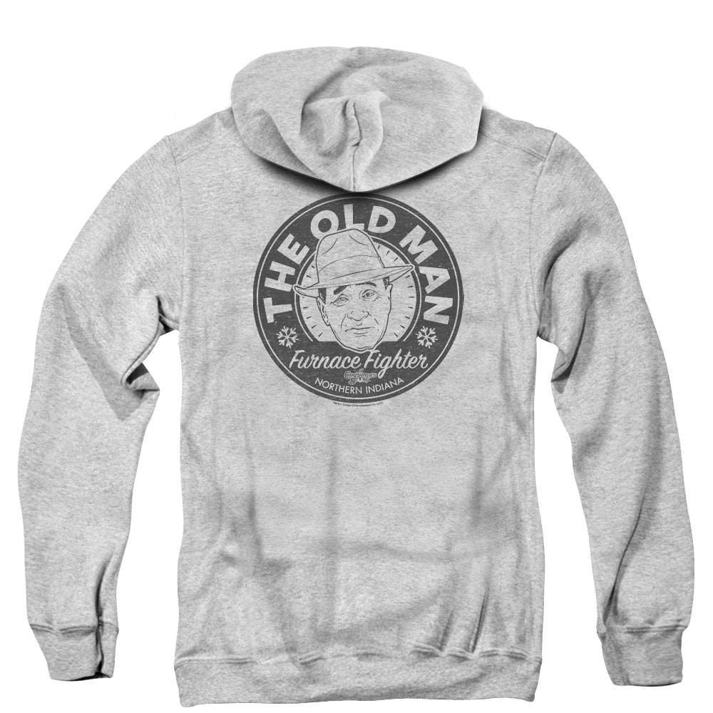 A Christmas Story The Old Man Back Print Zipper Mens Hoodie Athletic Heather T-Shirts, Sweatshirt | CiraTrend.com (Image 3)