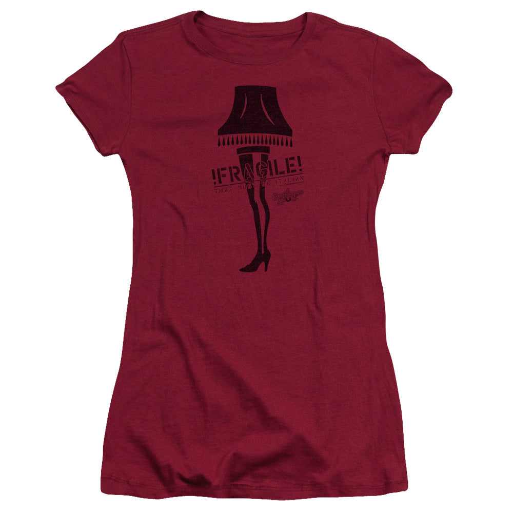 A Christmas Story Fragile Junior Sheer Cap Sleeve Womens T Shirt Cardinal Hoodie, Sweatshirt | CiraTrend.com
