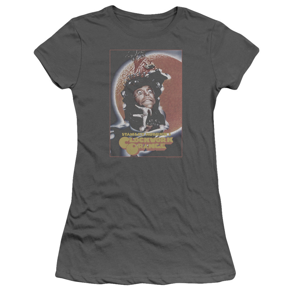 A Clockwork Orange Distressed Poster Junior Sheer Cap Sleeve Womens T Shirt Charcoal Hoodie, Sweatshirt | CiraTrend.com
