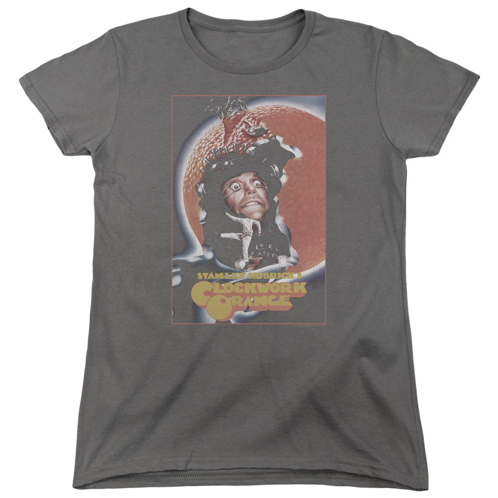 A Clockwork Orange Distressed Poster Womens T Shirt Charcoal Hoodie, Sweatshirt | CiraTrend.com