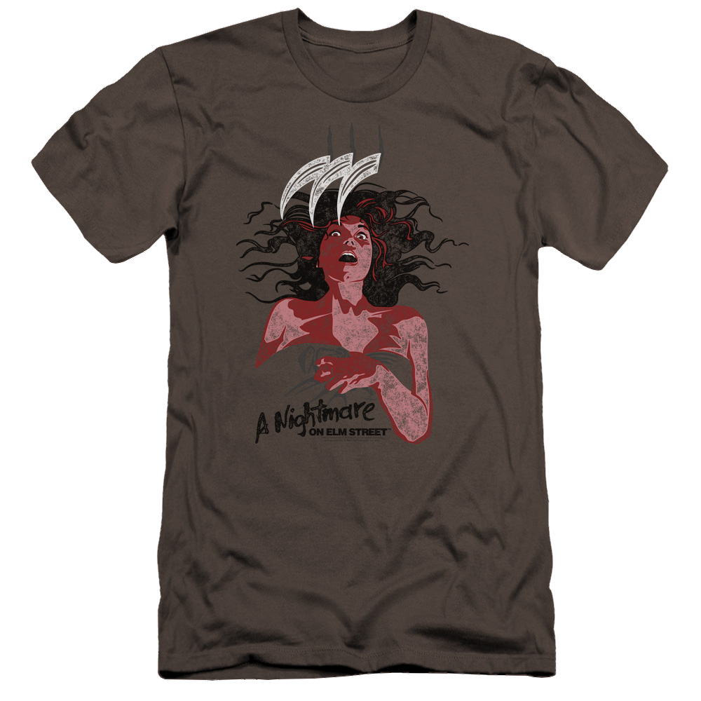 A Nightmare on Elm Street Illustrated European Poster - Men's Premium Slim Fit T-Shirt Hoodie, Sweatshirt | CiraTrend.com