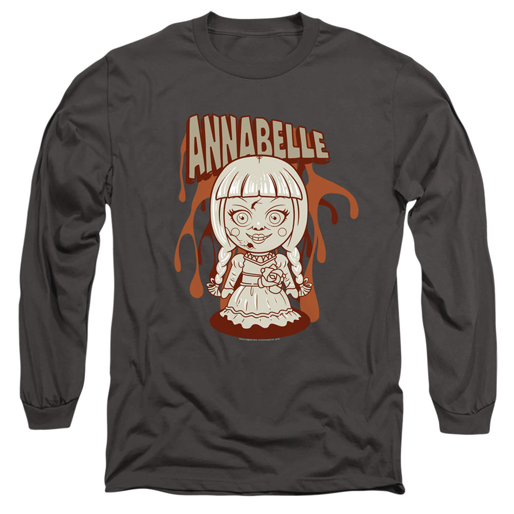 Annabelle Annabelle Illustration Mens Long Sleeve Shirt Charcoal Hoodie, Sweatshirt | CiraTrend.com (Image 1)
