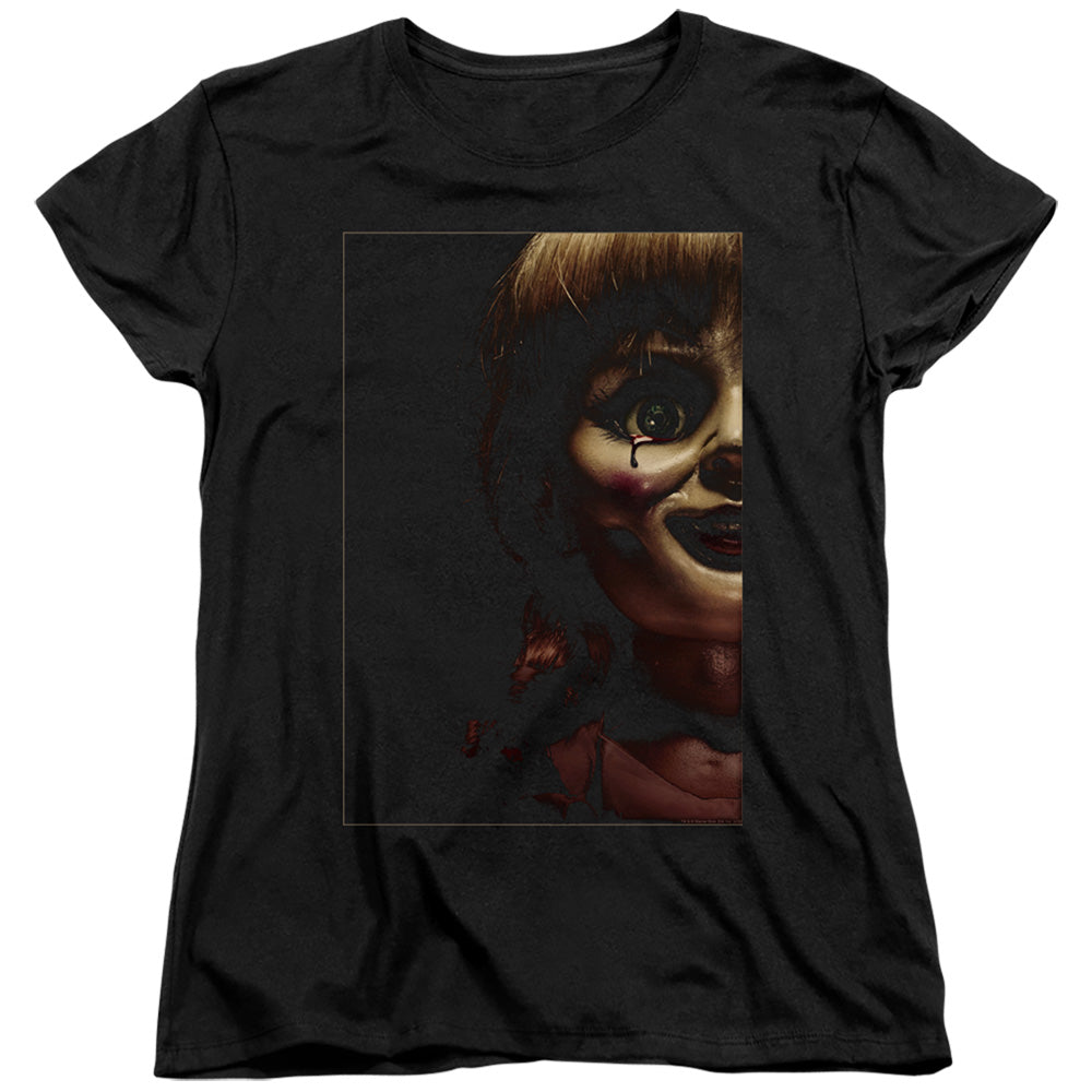 Annabelle Doll Tear Womens T Shirt Black Hoodie, Sweatshirt | CiraTrend.com